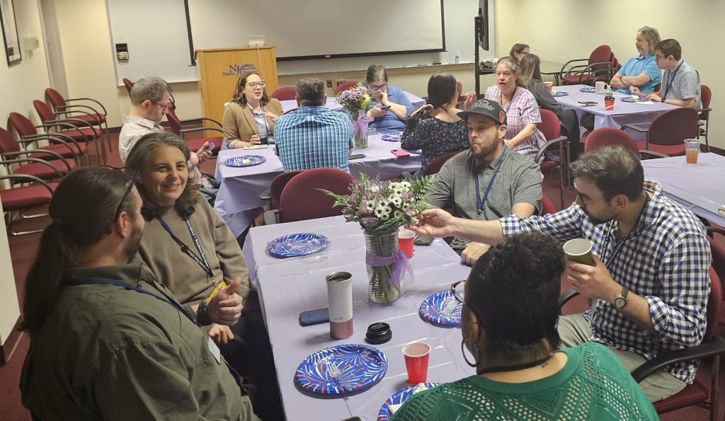 NJSL Staff attending the party.