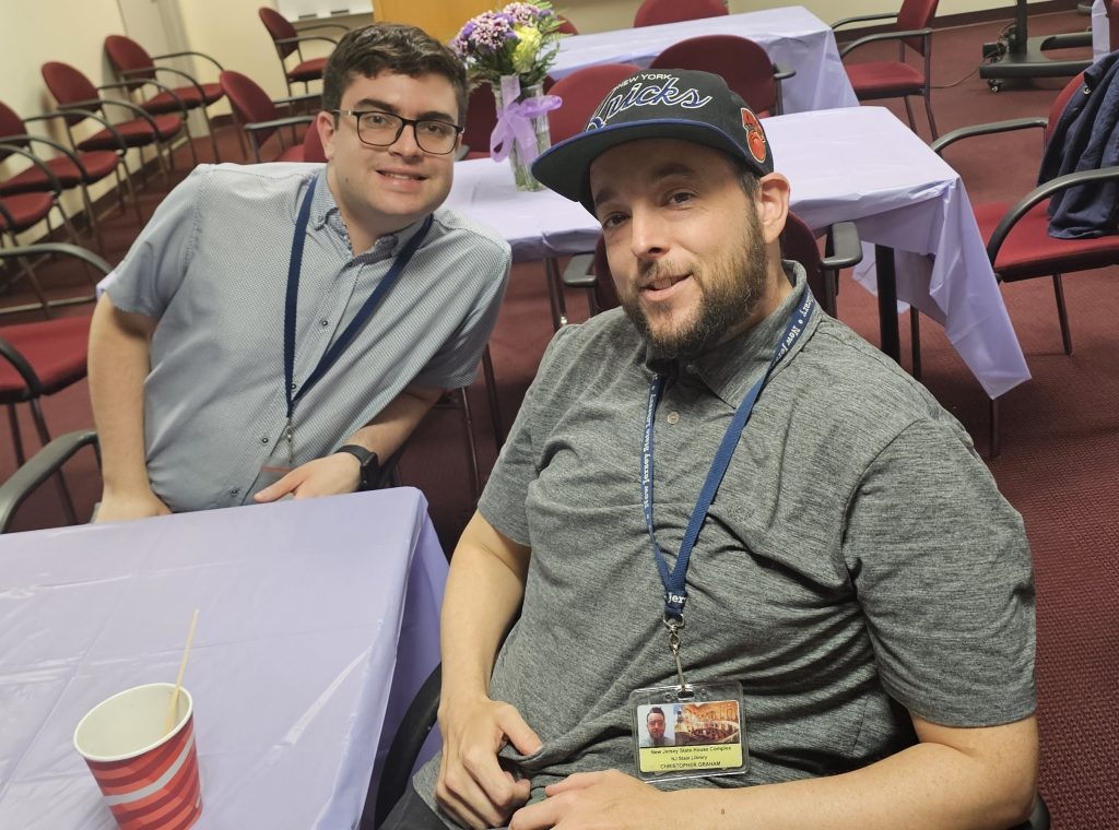 NJSL Staff attending the party.