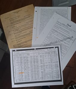 A picture of papers on a table