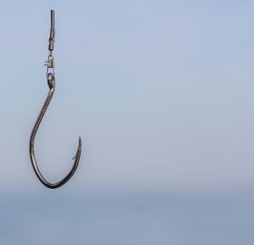 A photo of a fishing hook.